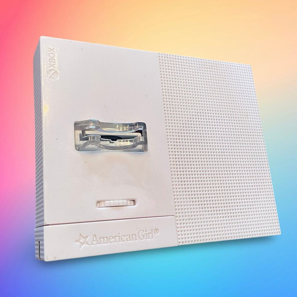 American Girl Doll Xbox Console Accessory Only 18" Doll Furniture White Gaming